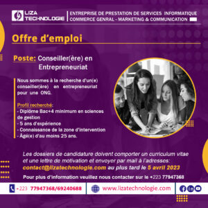 Lire la suite à propos de l’article Offre d’emploi: Conseiller en entrepreneuriat